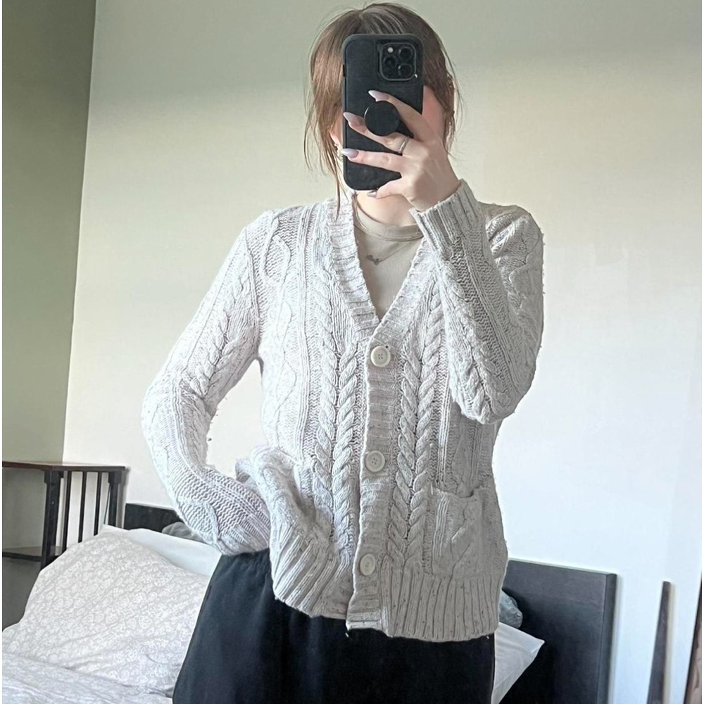 Cutest Cream Buttoned Cardigan